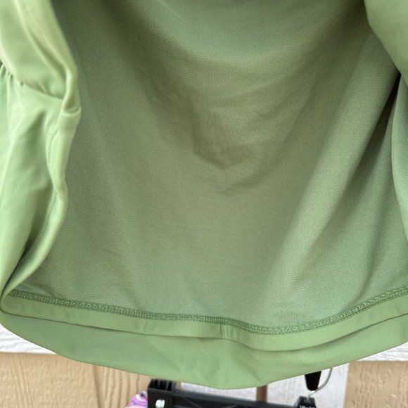 Nicole Miller Green Tankini Top Swimsuit Plus Size 2X Ruched Paisley - Picture 4 of 10